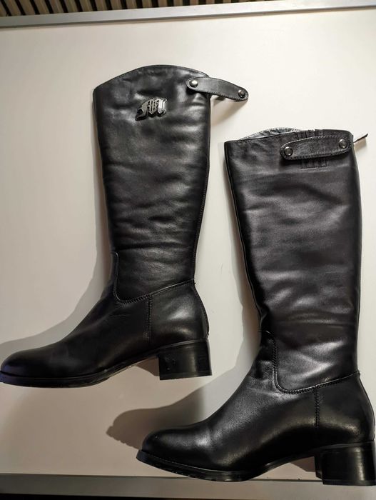 Сапоги зимние Mascotte из натуральной кожи на меху р.38