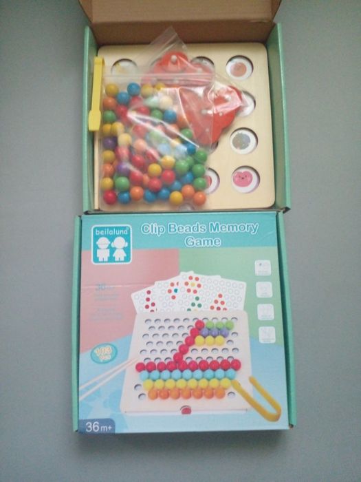 Розвиваюча гра 2 в 1:  мозаїка та мемори.