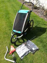 Wózek przyczepka rowerowa Thule lite 1  Super zestaw  Jogging kit