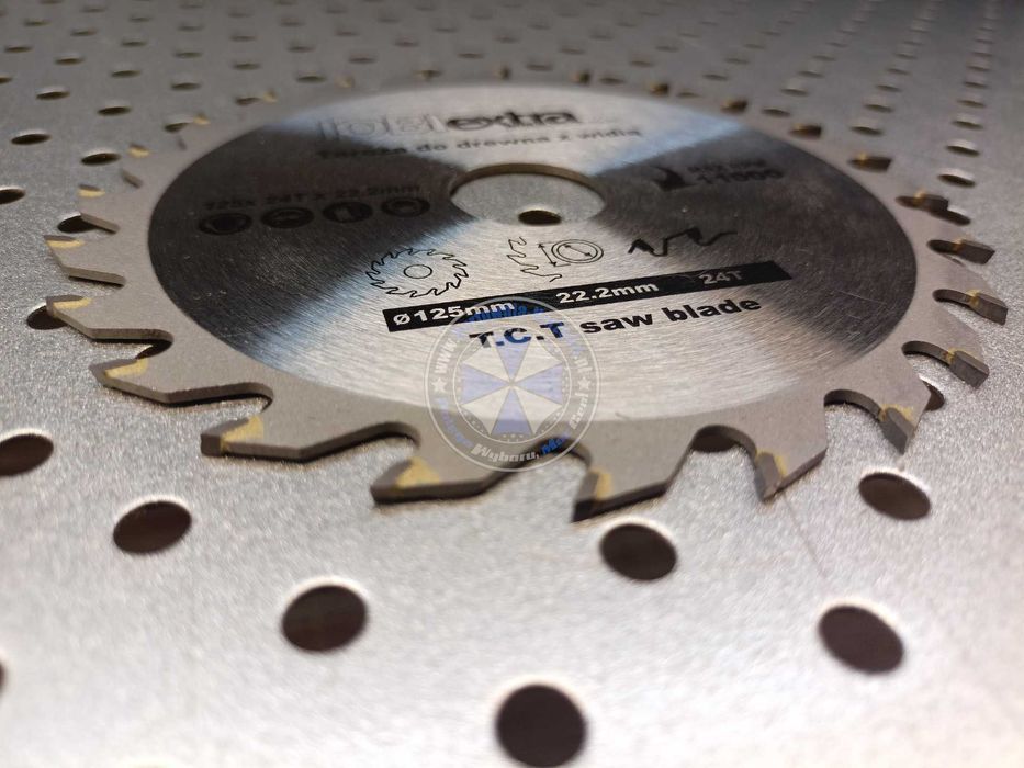Tarcza do drewna z Widią TCT 125mm 24T tarcza do drewna 125mm