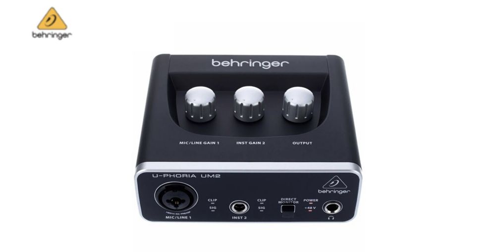 Interface de Áudio Behringer U-Phoria UM2