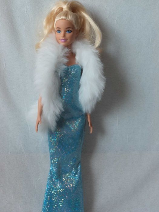 Ubranka dla lalki B. - Sukienka wieczorowa, szal - etola i buty !!!