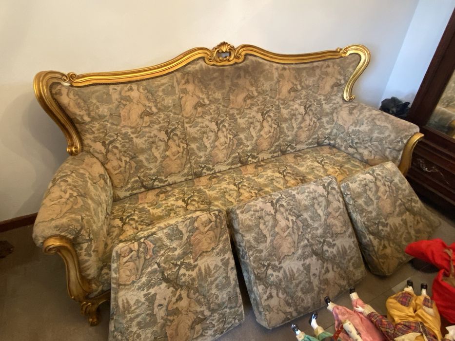 Conjunto de Sofás em Gobelã