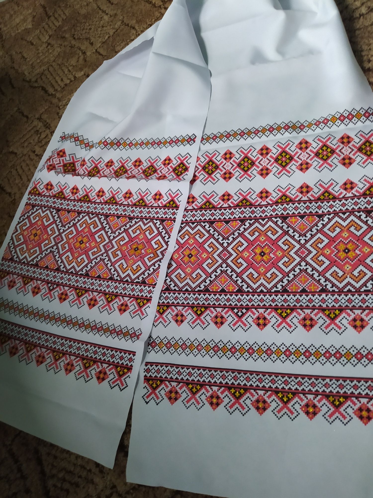 Старовинний вишитий рушник,льон