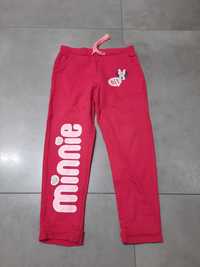 Spodnie dresy różowe dla dziewczynki rozmiar 110