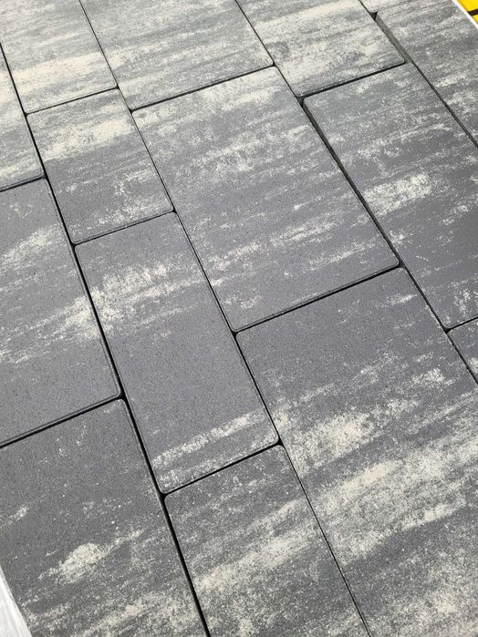 Kostka brukowa Platino 6cm kolor Stalowo biały