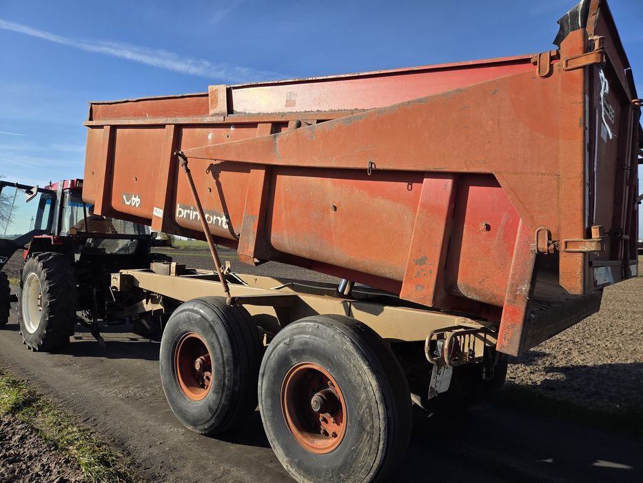 Przyczepa budowlana skorupowa lambert 12, 14 ton brimont