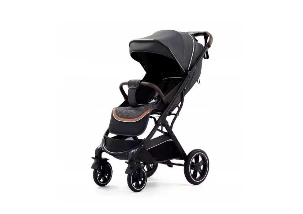 Wózek spacerowy lekki, składany, amortyzacja + dodatki