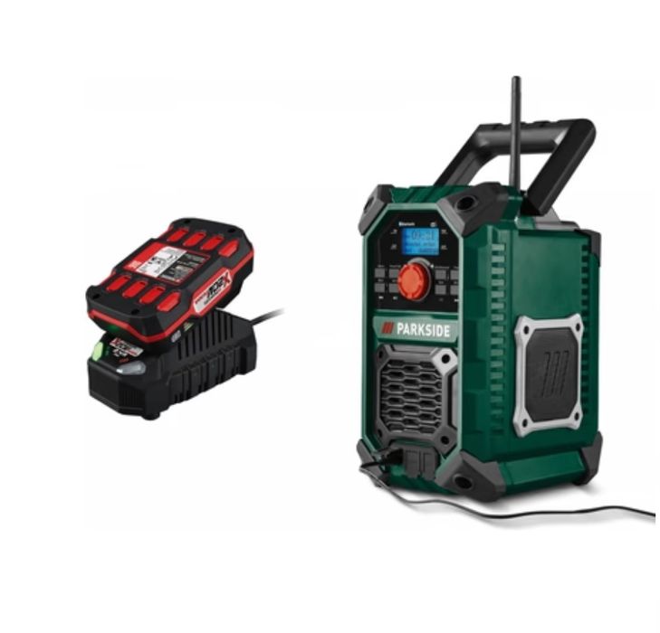 Radio portátil Parkside 12v * 20v * 220v