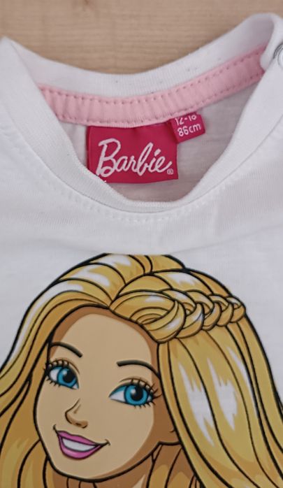 Komplet dla dziewczynki Barbie z sukienką 86