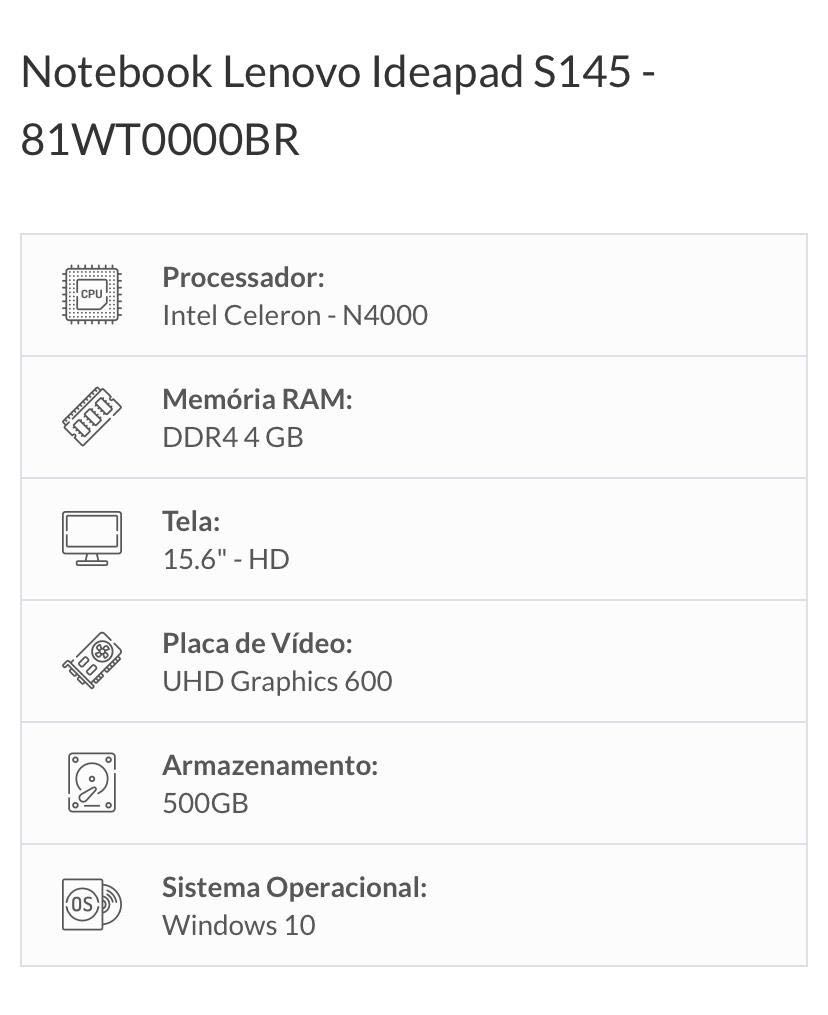 Computador Lenovo