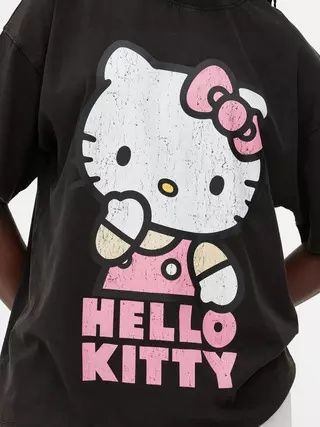 Y2k оверсайз футболка Hello Kitty Primark