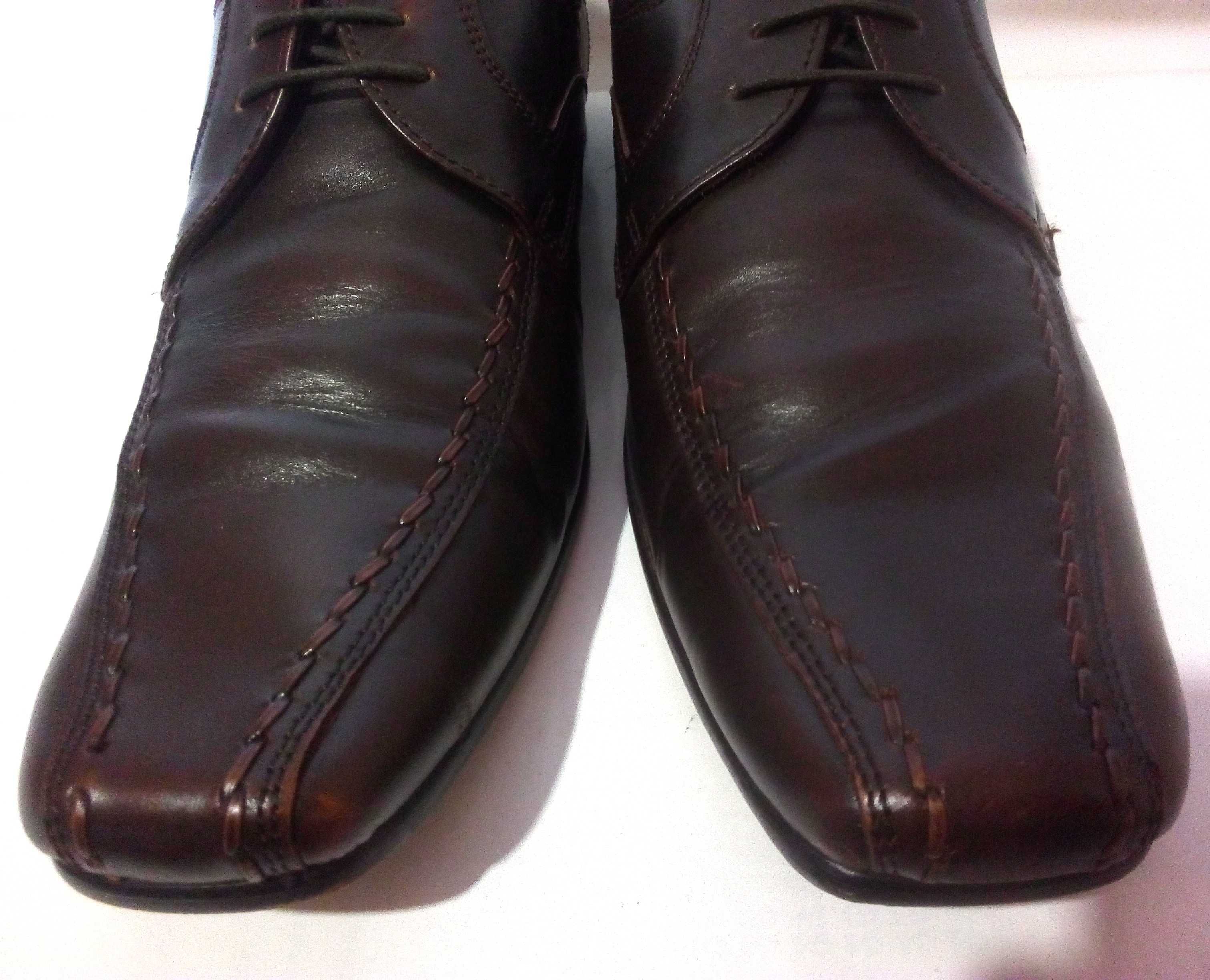 Стильные кожаные мужские туфли от бренда ikon, р.42 код m4202