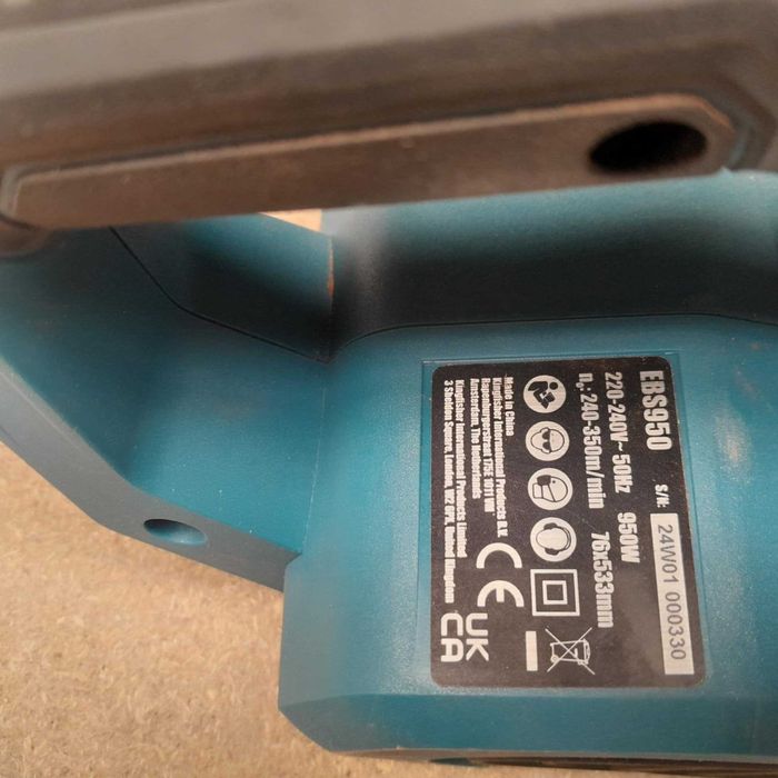 szlifierka taśmowa elektryczna czołg erbauer ebs 950