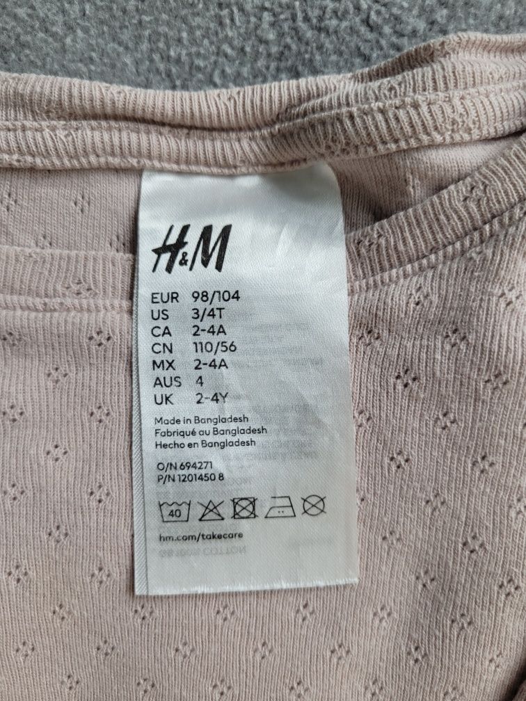 Piżama dwuczęściowa dla dziewczynki rozm 98-104 H&M