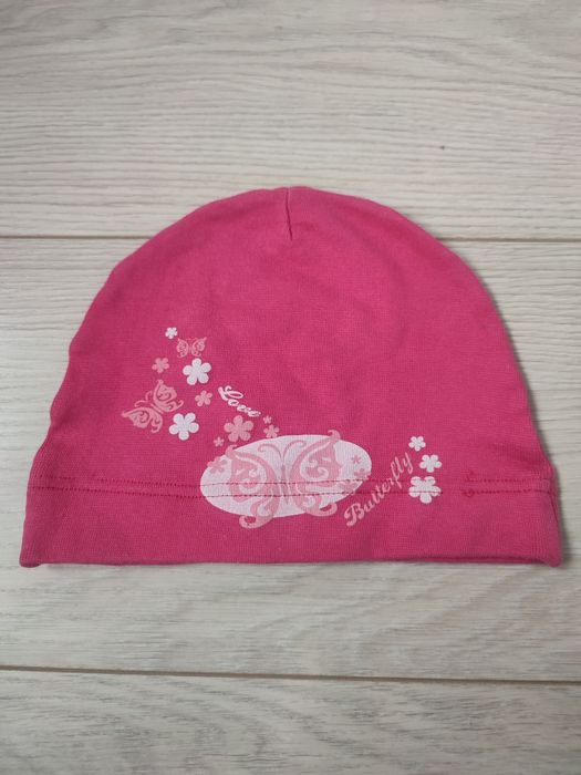 Cienka czapka bawełniana przejściowa jesień wiosna rozm 46