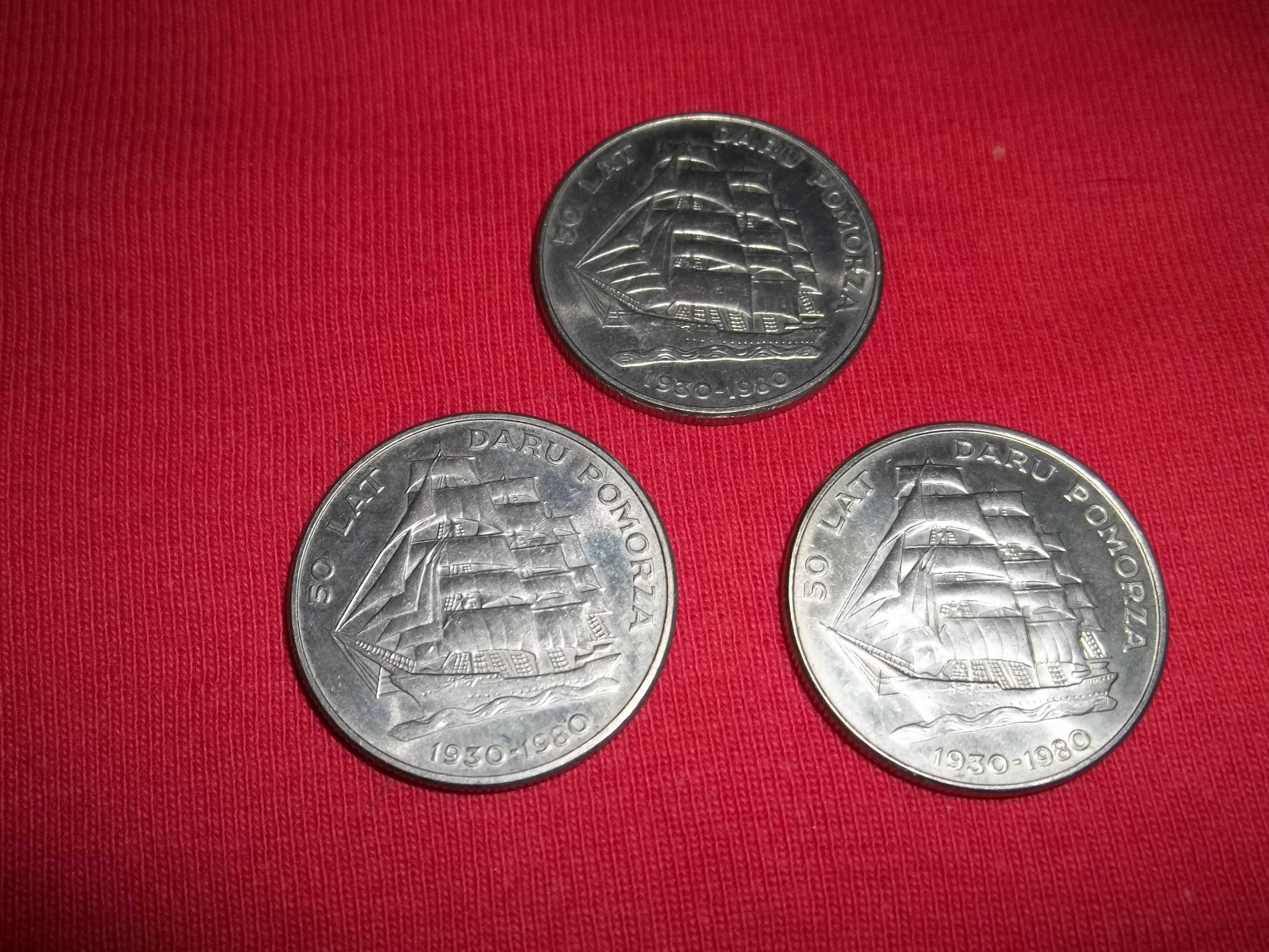 Moneta 20 złotych okolicznościowa 50 lat Daru Pomorza.Numizmatyka.