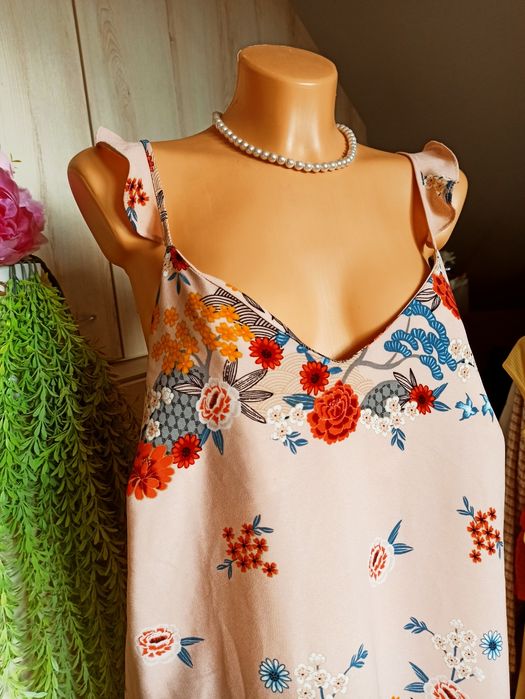 Sg Urocza letnia sukienka 40 , L sukienka Midi na ramiączkach 40