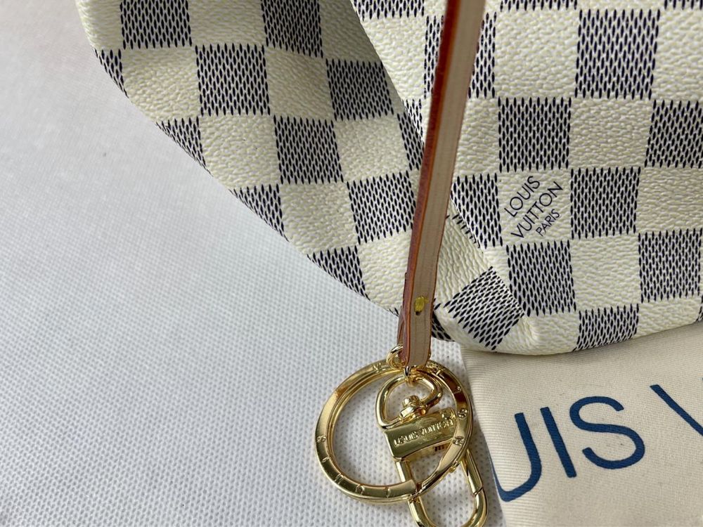 Louis Vuitton - Artsy Damier Azur | Shopperka PEŁNY ZESTAW LV