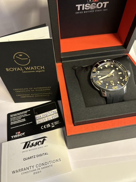 Zegarek męski Tissot Seastar 2000 certyfikat autentyczności