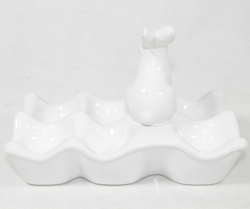 Podstawka Talerz na jajka z zajączkiem ceramiczny 100207