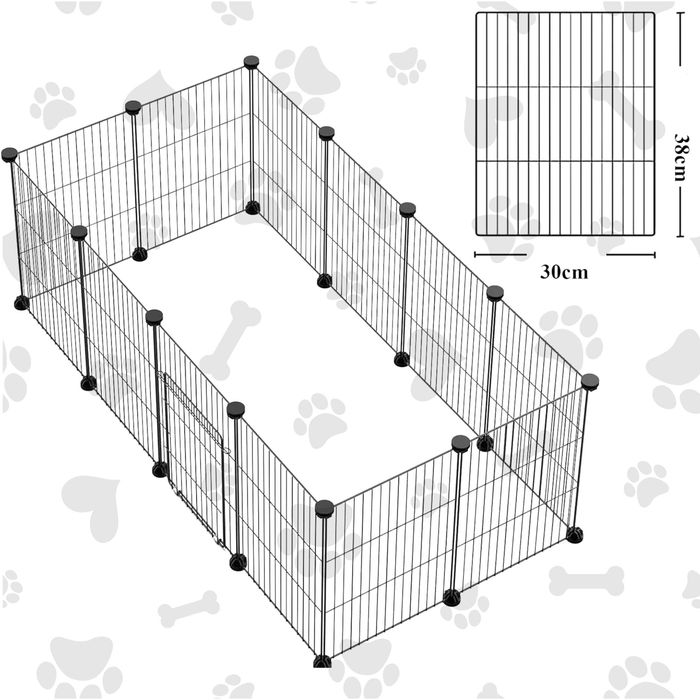 Klatka dla gryzoni królika świnki 12 kratek duża NOWA z drzwiami