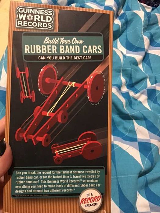 Конструктор guinness world records rubber band cars машина іграшка