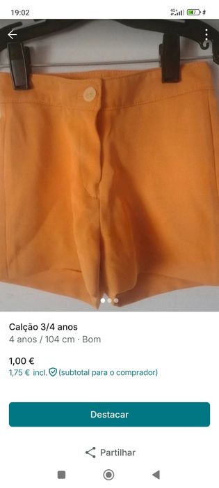 Roupa várias idades