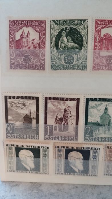 Zestaw starych znaczków pocztowych Austria lata 40