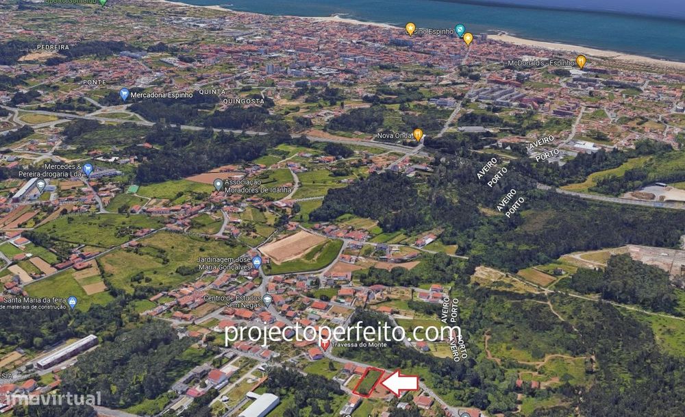 Terreno Para Construção  Venda em Anta e Guetim,Espinho