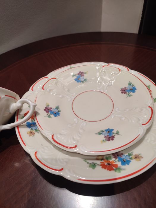 Śliczne stare trio porcelana