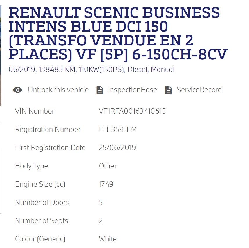 Renault Scenic IV 4 2019р Intens 1.7dci