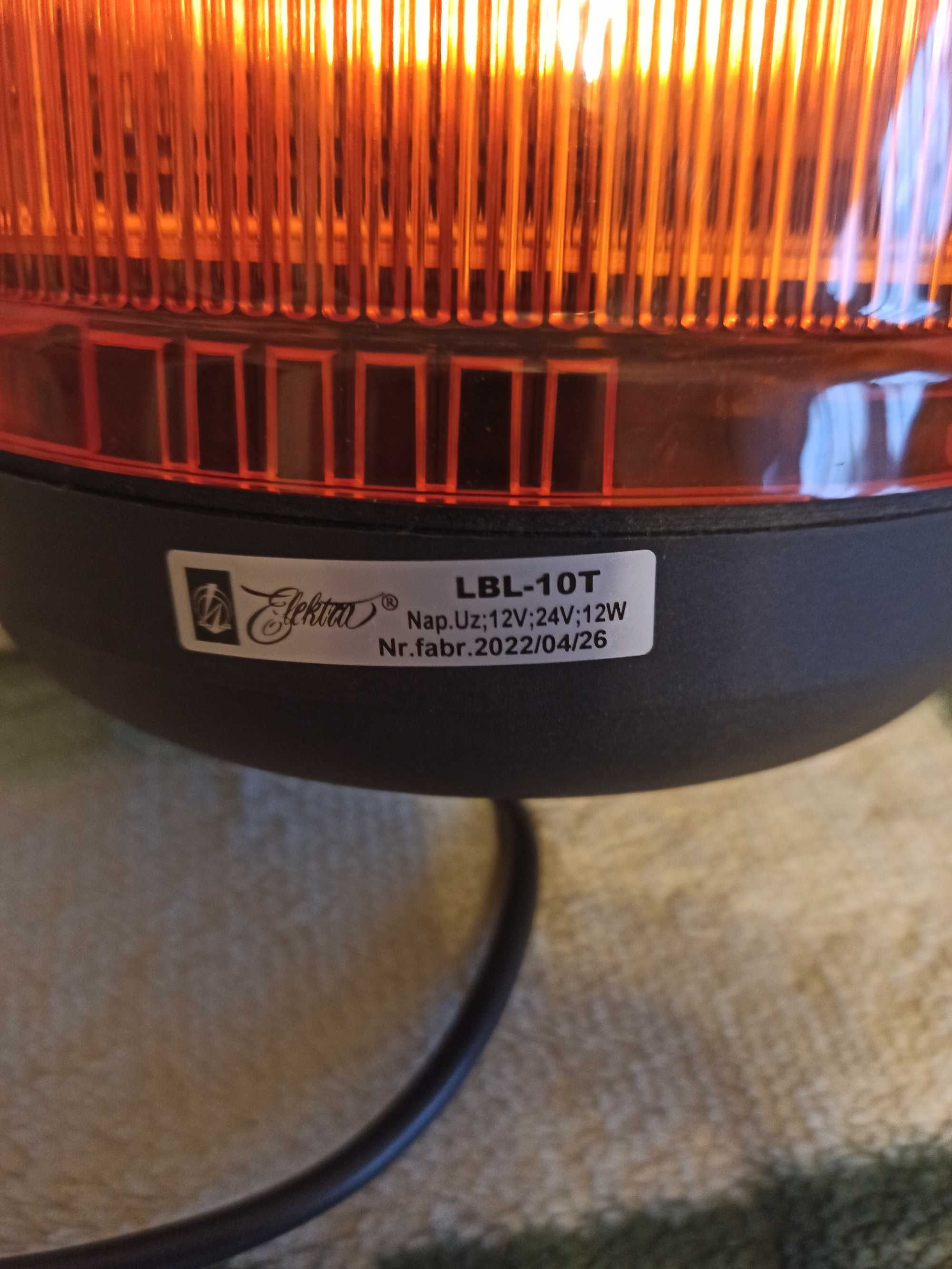 Kogut lampa Elektra LBL 10T.Nowy, nie używany. Zura Elfir Federal