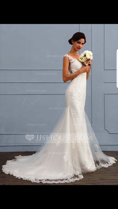 Платье свадебное новое со шлейфом ажур и атласный блеск шикарное