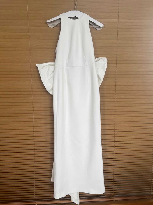 Rebecca Vallance sukienka ślubna kokarda minimalizm elegancja 34/36