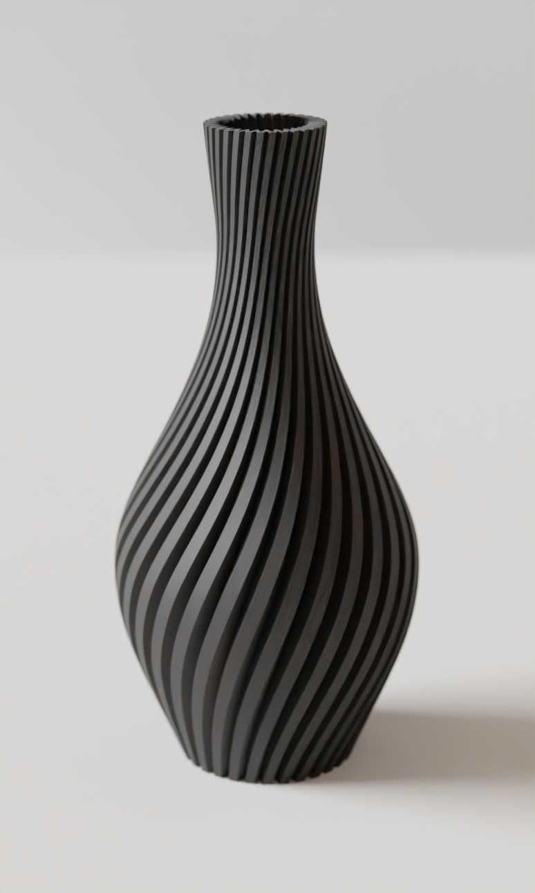 Wazon na kwiaty Unikat spiralny nietłukący się 18cm