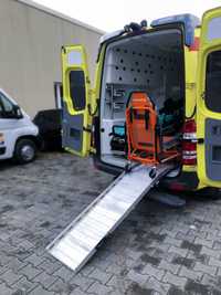 Najazd 220cm wózków inwalidzkich foteli kardiologicznych ambulans nowy