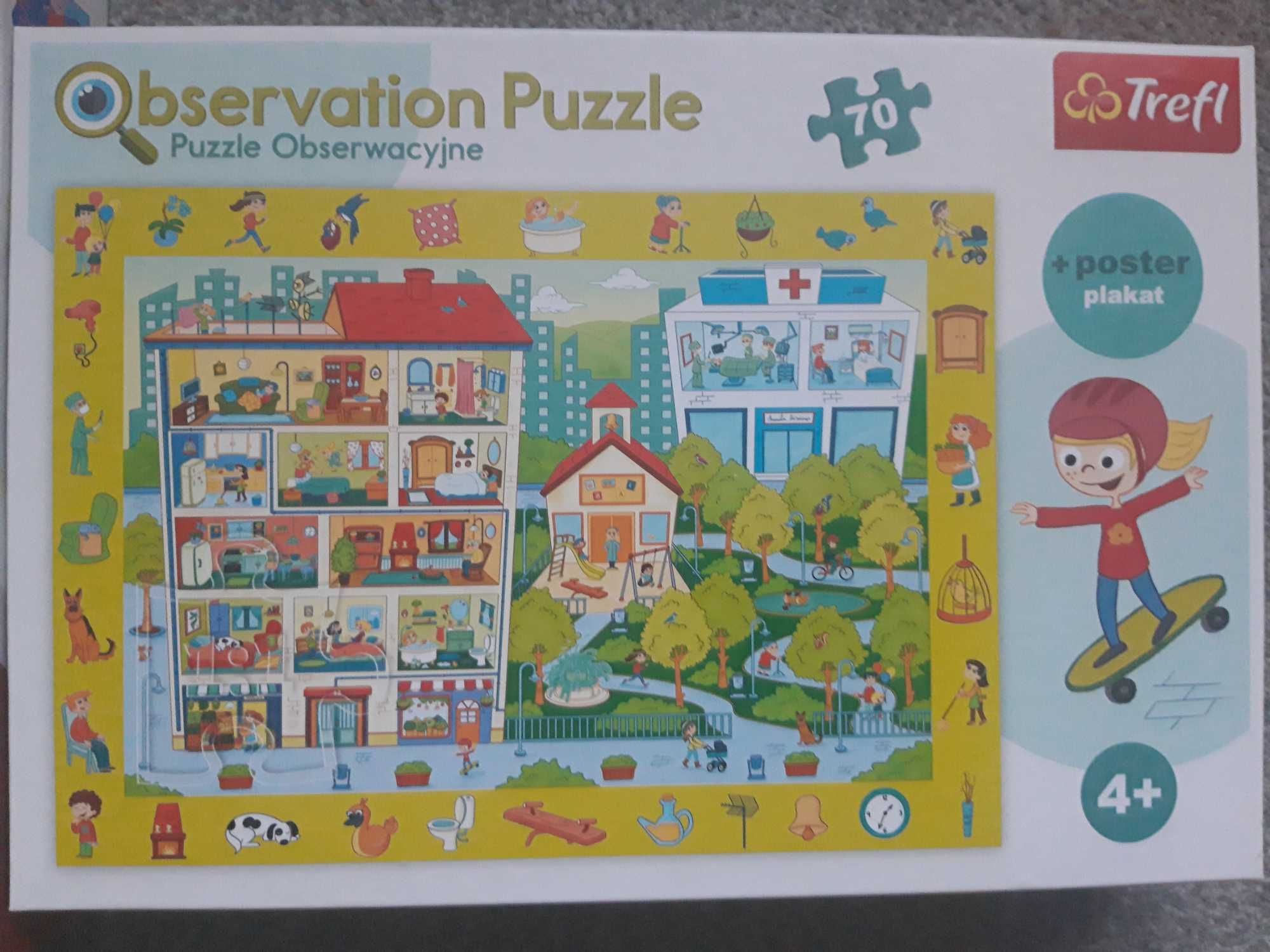 Puzzle Świnka Peppa i puzzle obserwacyjne