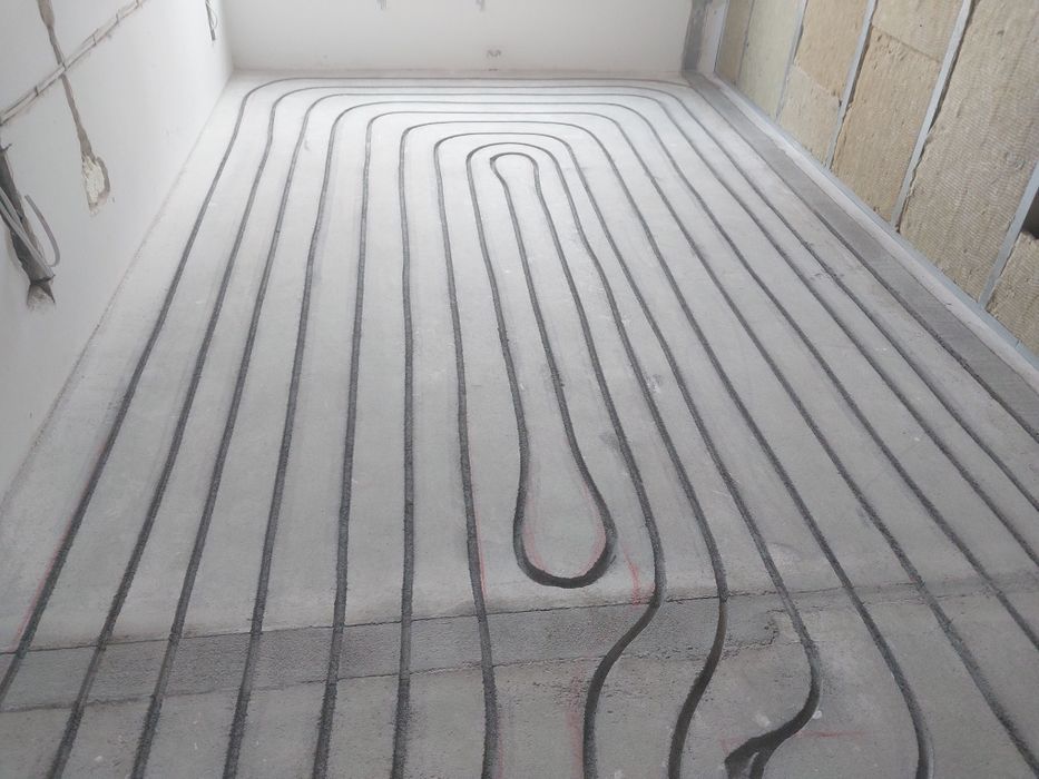 Frezowanie pod ogrzewanie podłogowe . Podłogówka.