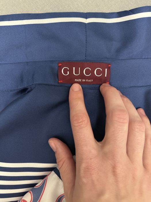 Рубашка gucci 100% шовк