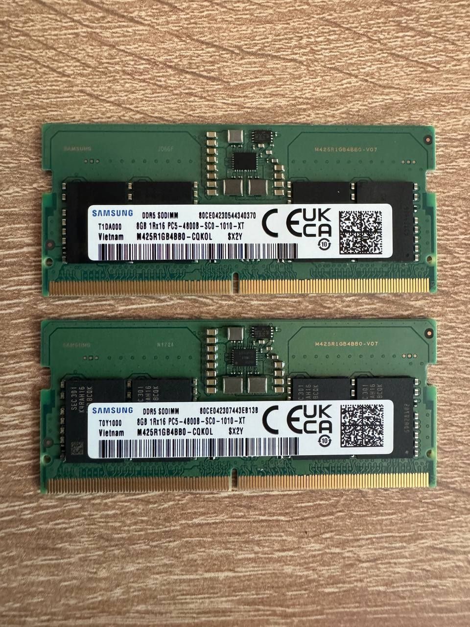 Надёжная ОЗУ для ноутбука 16Gb (2*8) Samsung Sodimm DDR5-4800MHz