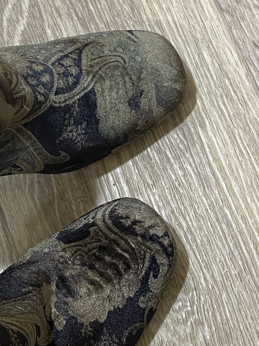 ботильйони черевики ботинки ботильоны бархатные оксамитові