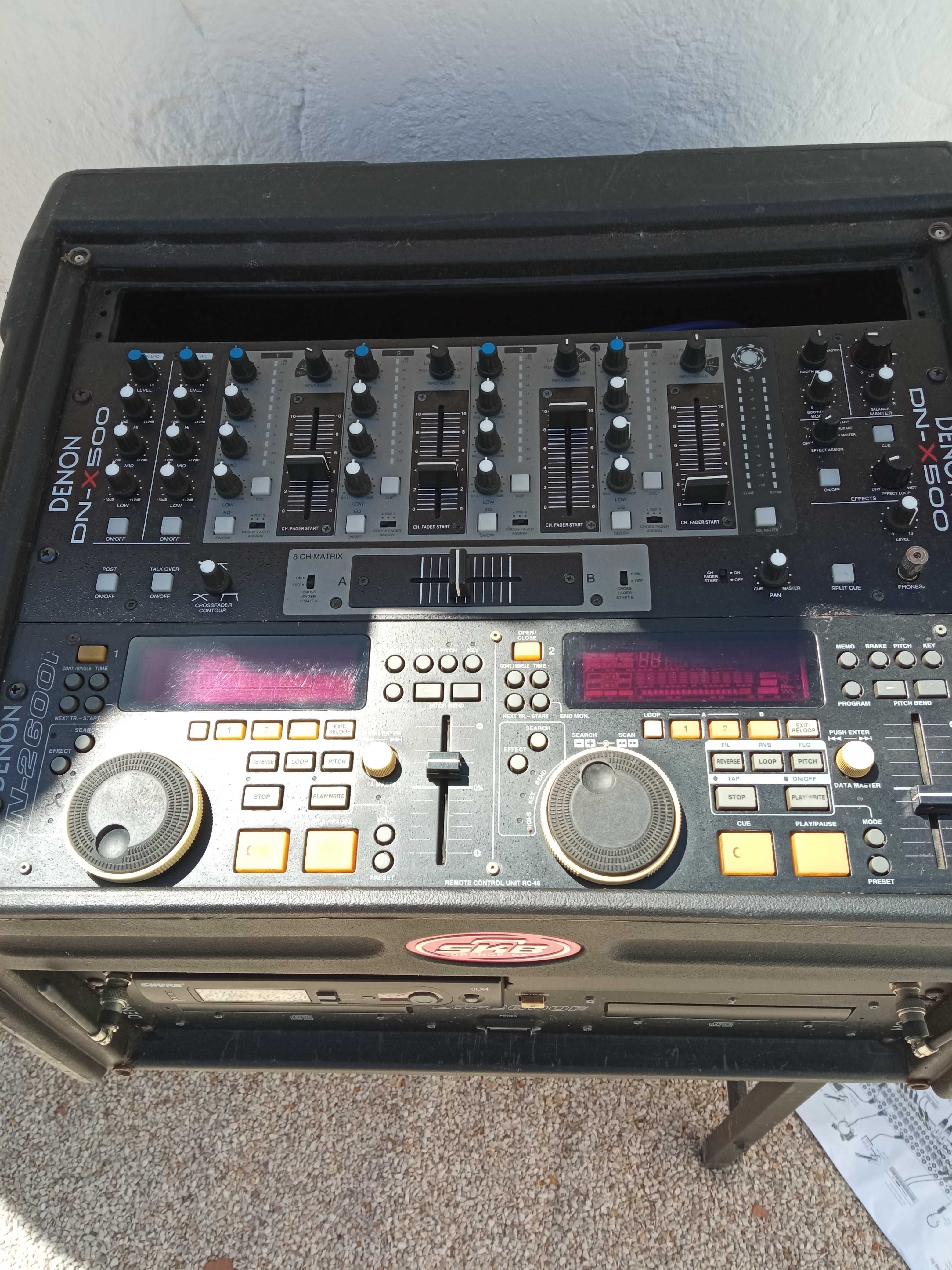 DENON DJ Set ! 2600+X500+Shure SLX 4+Yamaha Mixer 16/4 !! Top Set !