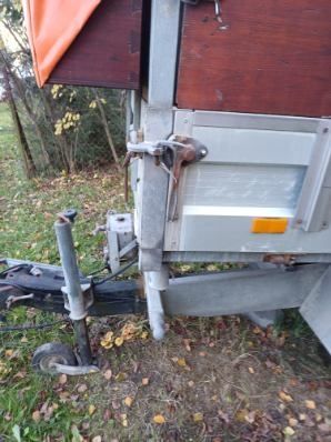 Przyczepka przyczepa  z kiprem mini traktor Kubota Iseki Yanmar