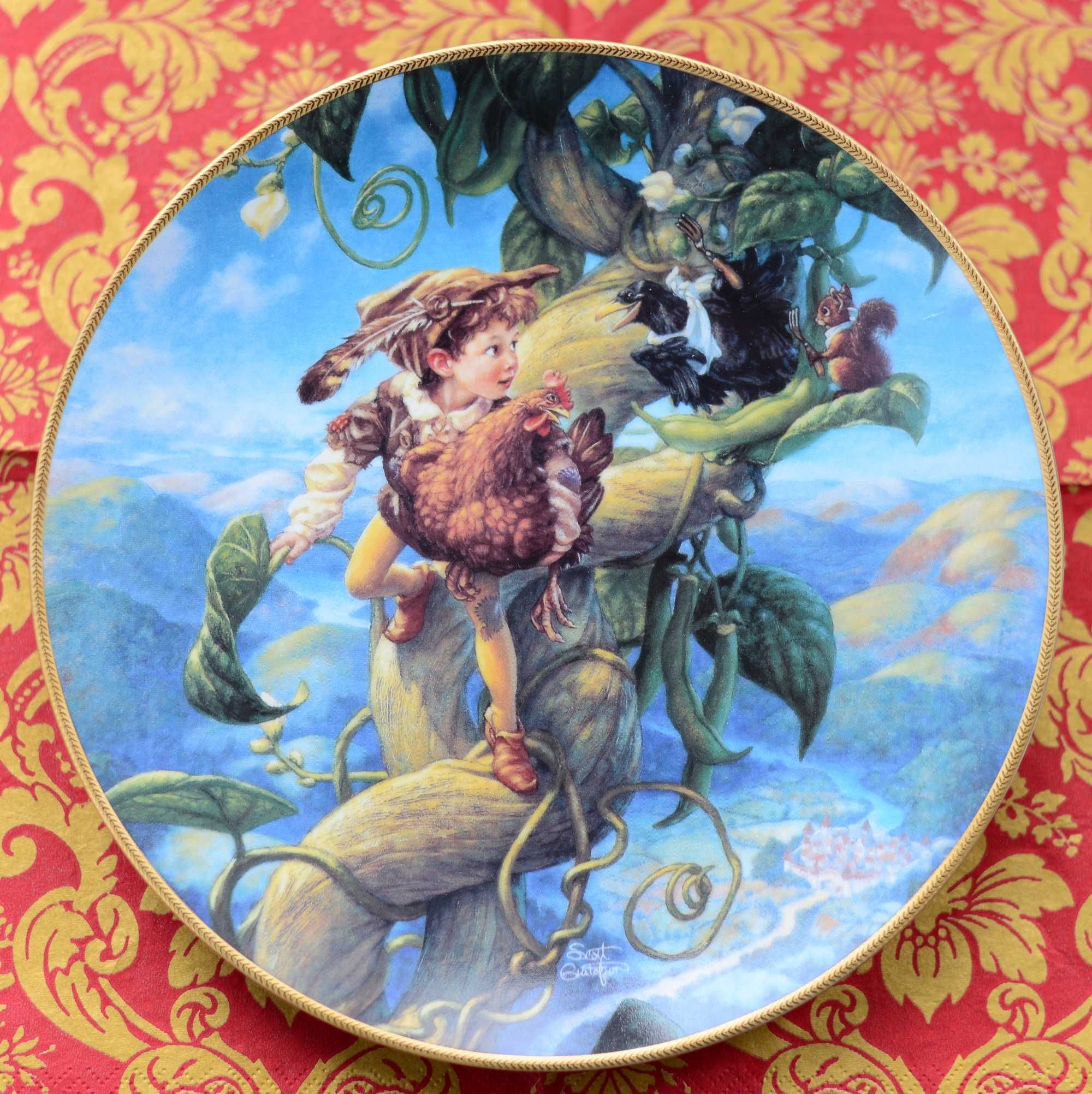 Декоративная коллекционная тарелка Edwin M. Knowles Сказки 5
