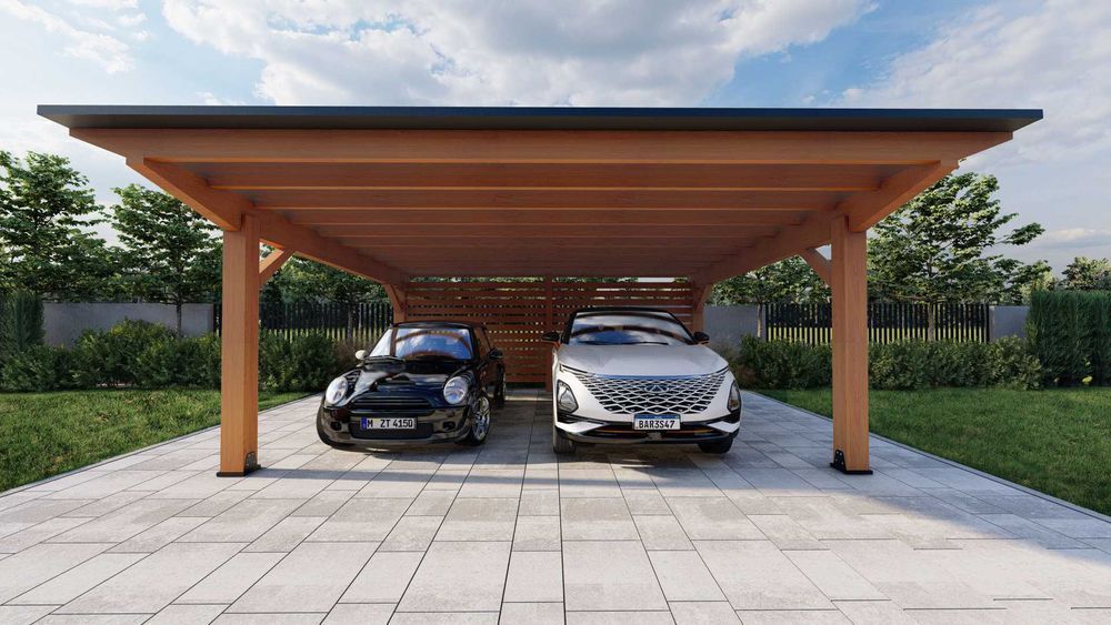 Wiata garażowa drewniana Sevilla 6M