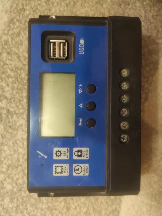 MPPT PV контроллер заряда АКБ от солнечных батарей 50A 12V/24V Dual US