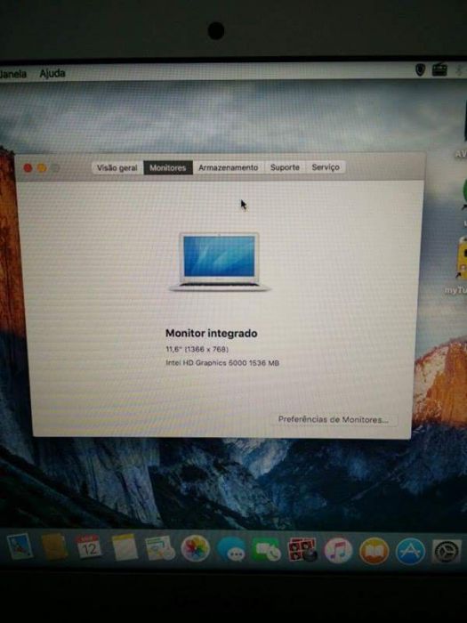 Macbook air I5 ssd 320