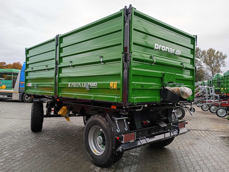 Przyczepa PRONAR T680 (14ton) MODEL 2025, fabrycznie nowa, kompletna