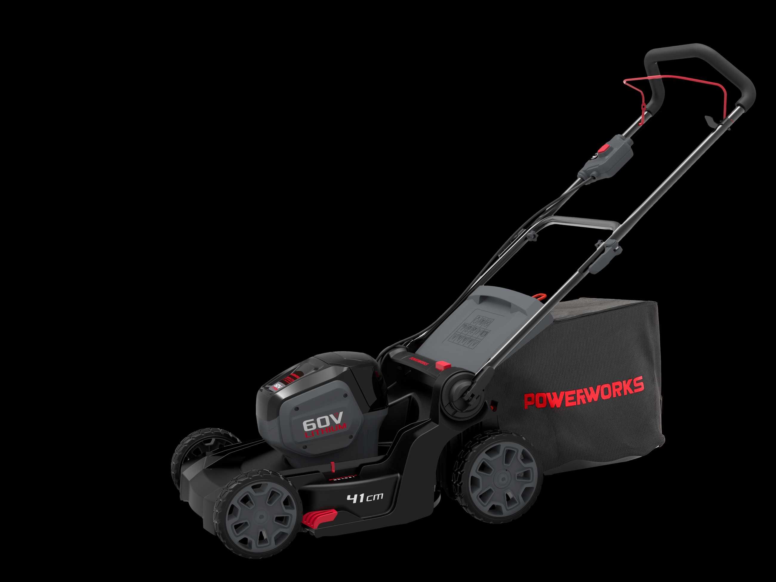 Kosiarka + podkaszarka akumulatorowa POWERWORKS 60V bateria, ładowarka